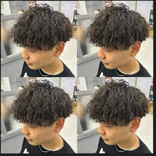 ショート 🔥メンズパーマ 特化 渡辺一翔のヘアスタイル