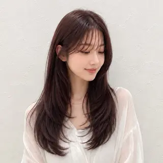ロング カラー 佐藤 舞のヘアスタイル