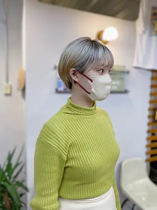 ショート カラー ノグチ ユウキ/ボブのヘアスタイル