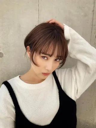 ショート カラー たなか ちあきのヘアスタイル