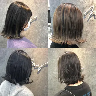 ミディアム Noyヨシモト ヒロトのヘアスタイル
