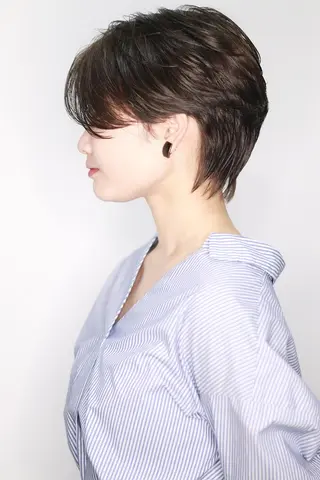 ショート カラー パーマ 【ショート×美髪】  澤田　周のヘアスタイル