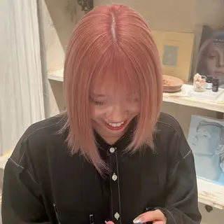 ミディアム カラー 笹原 叶のヘアスタイル