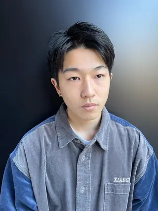 メンズ スパイキーパーマ 柏NO1 藤本葉のヘアスタイル