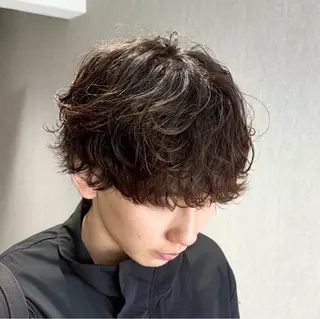 ショート パーマ メンズ 【メンズ特化】 池田大成✂︎のヘアスタイル