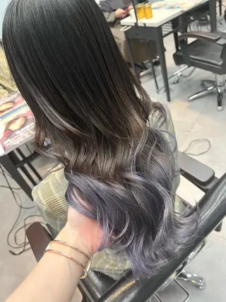 ロング カラー 🎀♥️推しカラー tomoka💜🍭のヘアスタイル