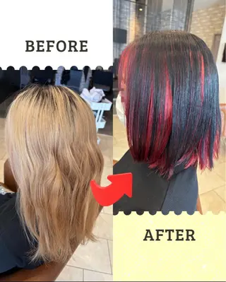 カラー 沖本 あやののヘアスタイル