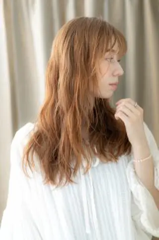 ロング カラー パーマ クセ毛解決💠艶髪 縮毛矯正💠棚村竜太のヘアスタイル