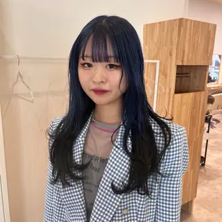 ロング カラー 望愛/レイヤー/ハイ トーン/デザインのヘアスタイル