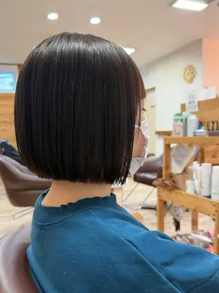 ミディアム カラー 菅野 愛のヘアスタイル