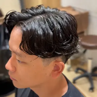 メンズ メンズカット/毛流れ メンズパーマ/ヤナイのヘアスタイル