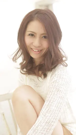 セミロング 酸性ストレート 髪質改善のヘアスタイル