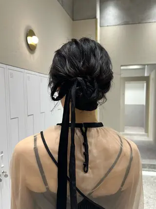 ロング ヘアアレンジ 銀座/ヘアセット/ 島村美帆のヘアスタイル