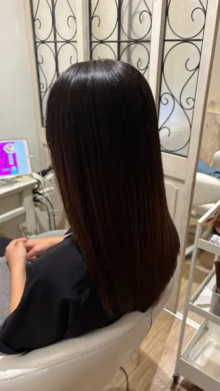 ミディアム カラー 似合わせ 顔周りYUUGAのヘアスタイル