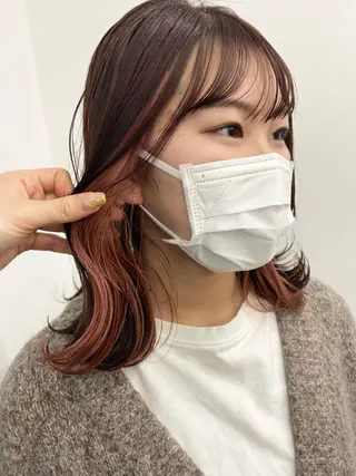 ミディアム カラー ダブルカラー 🌙chinariのヘアスタイル