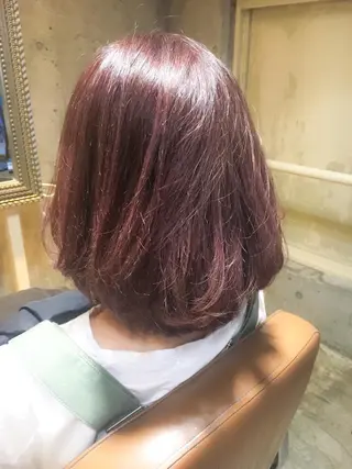 ミディアム カラー 北條 優輝のヘアスタイル