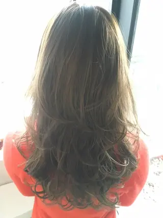 セミロング 髪質改善縮毛矯正 専門店のヘアスタイル