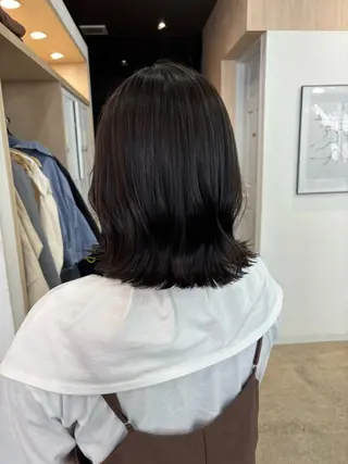ミディアム カラー 🪽髪質改善矯正 🤍MIU🤍のヘアスタイル