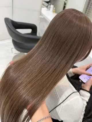 ロング カラー ヘアアレンジ 🦋艶出しワンカラー 🦋MASAKIのヘアスタイル