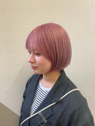 ショート カラー 透明感カラー/ 小顔カット/ミヅキのヘアスタイル