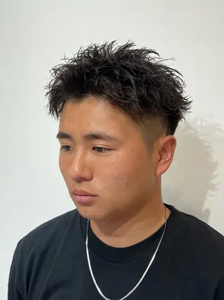 ショート パーマ メンズ メンズ特化パーマ &カラー🔥小倉大和のヘアスタイル