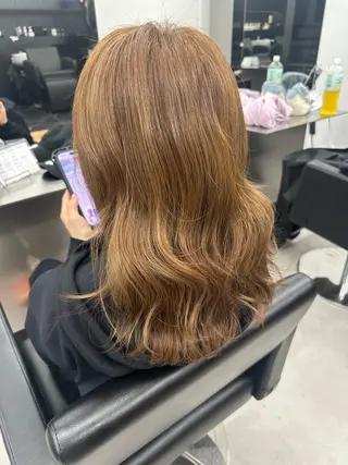 ミディアム 濵﨑 颯七のヘアスタイル