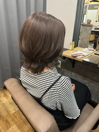 ミディアム カラー reeed konnoのヘアスタイル