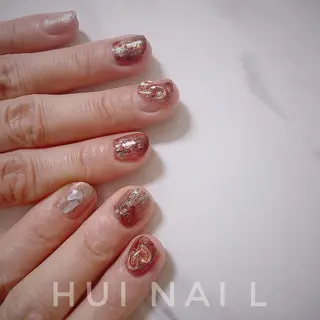 ショート めぐみのネイルサロン スタッフ練習のネイルデザイン