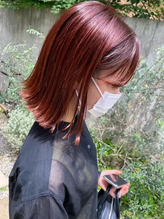 カラー 大山 茶子のヘアスタイル