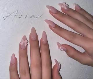 セミロング Asnail shiroko所属・Asnail s/yのネイルデザイン