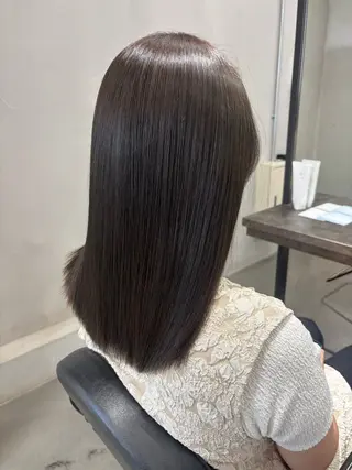 セミロング TELAHAIR 石岡♡Rinaのヘアスタイル