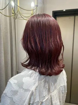 ミディアム カラー ayano / 透明感・くすみカラーのヘアスタイル