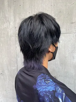 ミディアム カラー パーマ ヘアアレンジ メンズ キッズ ネイル マツエク・マツパ アイブロウ 🔥漢髪特化メンズ マネージャーYUKIのヘアスタイル