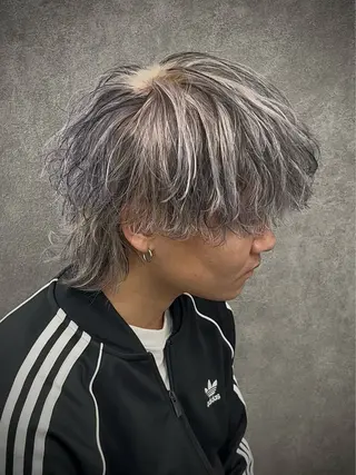 ミディアム カラー メンズ メンズウルフ特化🐺 🔥長山耕大🔥のヘアスタイル