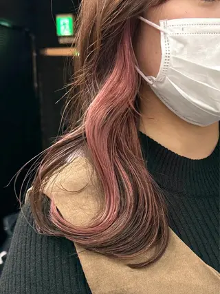 ミディアム カラー ブリーチダブルカラー 【koide】のヘアスタイル