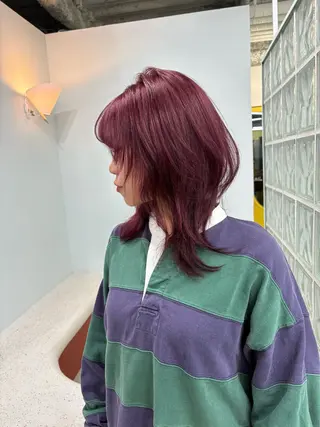 カラー qulim hair所属・【qulim】松尾 香透のヘアスタイル