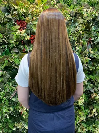 ロング キタダ ハルカのヘアスタイル