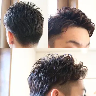 ショート パーマ メンズ atelier RICOのヘアスタイル