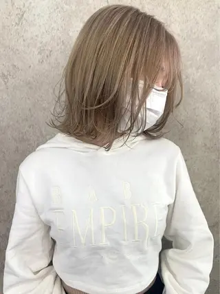 ミディアム カラー メンズブリーチカラー ❤︎hirokoのヘアスタイル