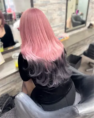 ロング カラー ハイトーンエクステ 🎩カズキ🎩のヘアスタイル