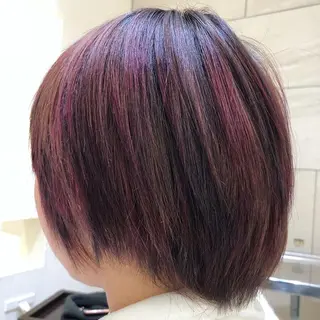 ショート カラー 【髪質改善】 梅田　聡のヘアスタイル