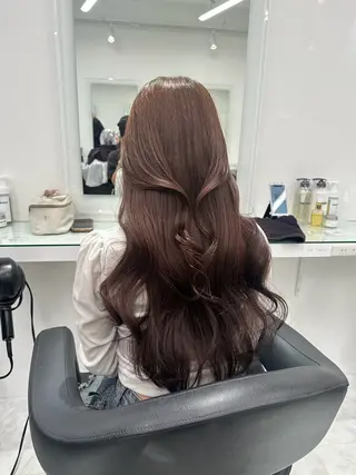 ロング 中野 美結のヘアスタイル