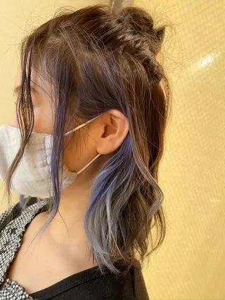 カラー 顔まわりの神様✨ 透明感カラー藤嶋秀幸のヘアスタイル