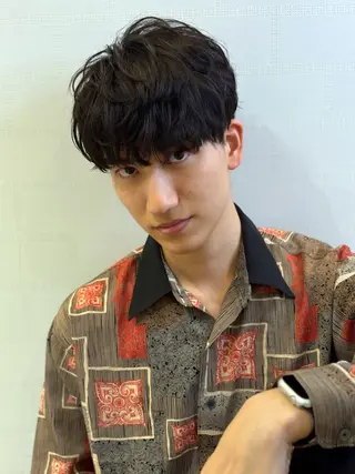 ミディアム カラー パーマ ヘアアレンジ メンズ キッズ 🫧Selene SHOGO🫧のヘアスタイル