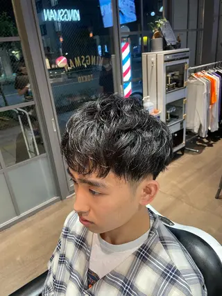 ミディアム 小櫃 彰太のヘアスタイル