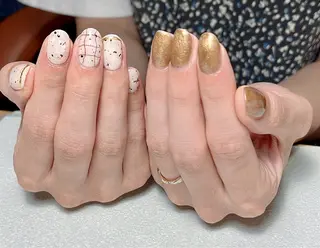ネイル tsumeya ゆるかわ手描きネイルのネイルデザイン