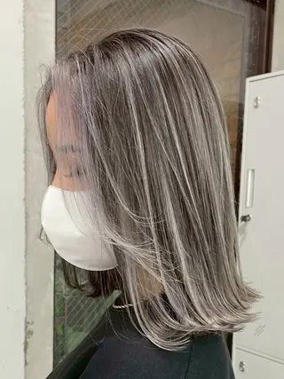 ミディアム カラー ✨レイヤーカット 海外ヘア/原宿✨のヘアスタイル