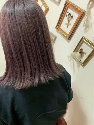カラー ルプラボウ ふくい きなりのヘアスタイル