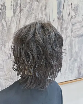 ミディアム カラー パーマ ✂︎正木 克拓のヘアスタイル