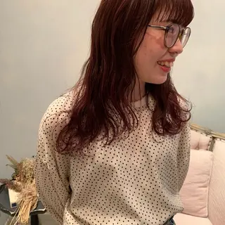 ミディアム カラー SAKINO. ベージュカラーのヘアスタイル